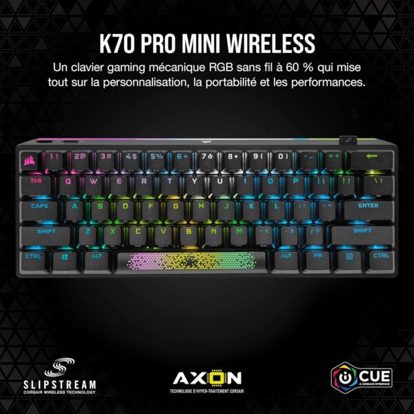 Clavier mécanique sans fil Corsair K70 Pro Mini