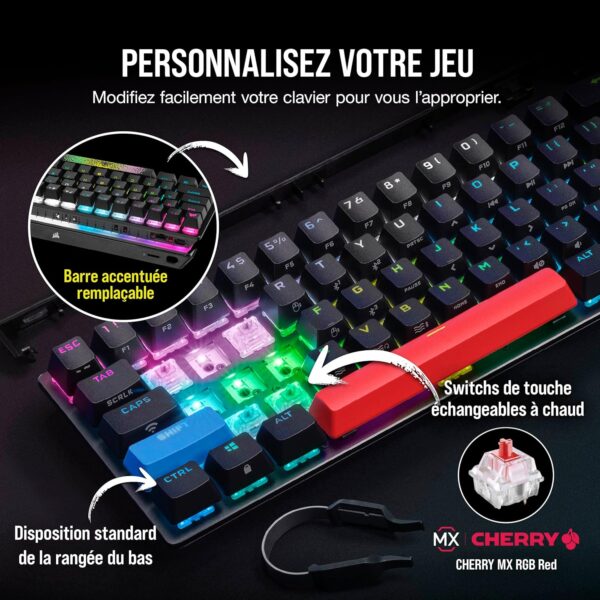 Clavier mécanique sans fil Corsair K70 Pro Mini